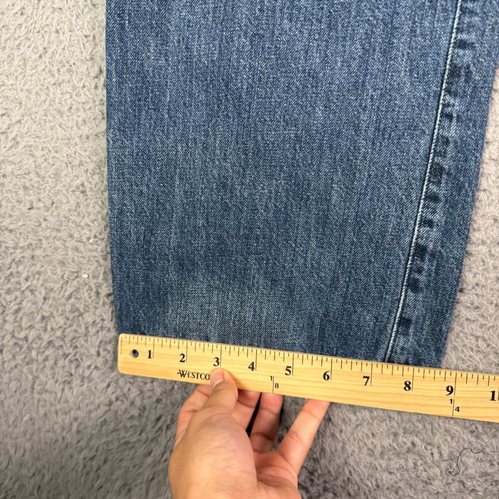 Polo Ralph Lauren Vintage 67 Distressed Jeans Mens 34x29 Blue Denim Washed - Picture 12 of 13